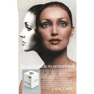 Lancome Paris Skin Care 1908s Vintage Print Ad 9 inch Tall